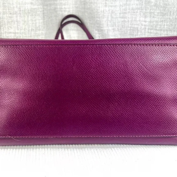 Coach Rich Purple Leather Tote - Picture 4 of 9